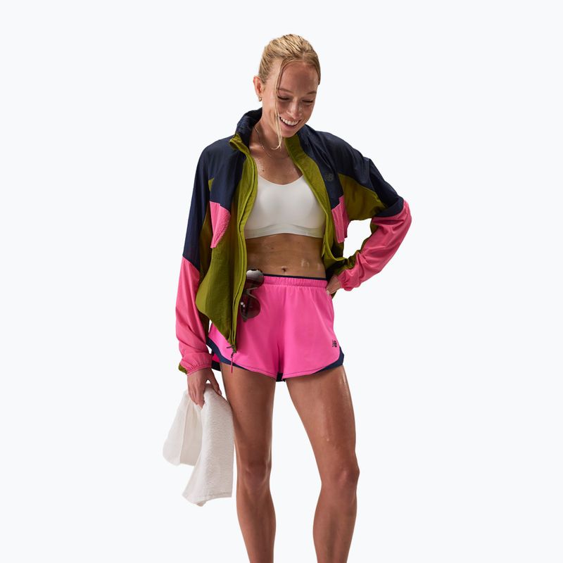 Dámské běžecké šortky New Balance Run Essentials 3" pink heat