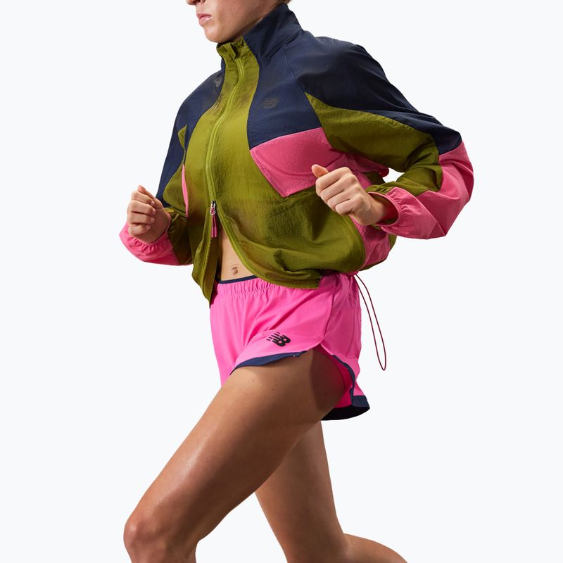 Dámské běžecké šortky New Balance Run Essentials 3" pink heat 2