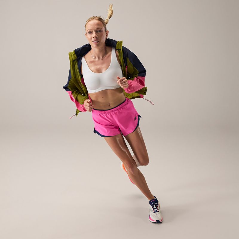 Dámské běžecké šortky New Balance Run Essentials 3" pink heat 5