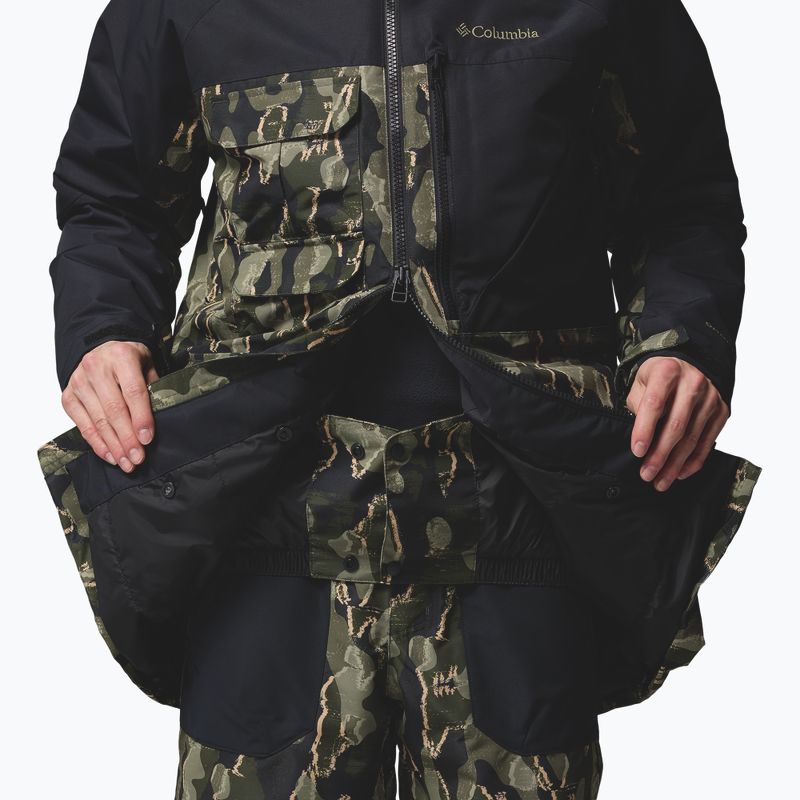 Pánská snowboardová bunda Columbia Coreshot Print greenscape treebark print/black 7