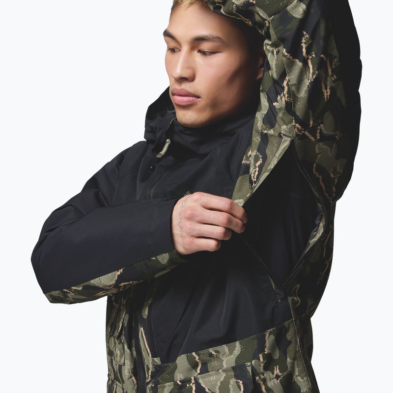Pánská snowboardová bunda Columbia Coreshot Print greenscape treebark print/black 8