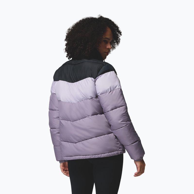 Dámská zateplená bunda Columbia Puffect II Colorblock shale purple/lavender pearl/black 3