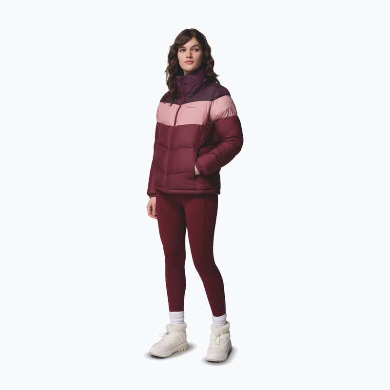 Dámská zateplená bunda Columbia Puffect II Colorblock rich wine/eraser pink/moonvista 2