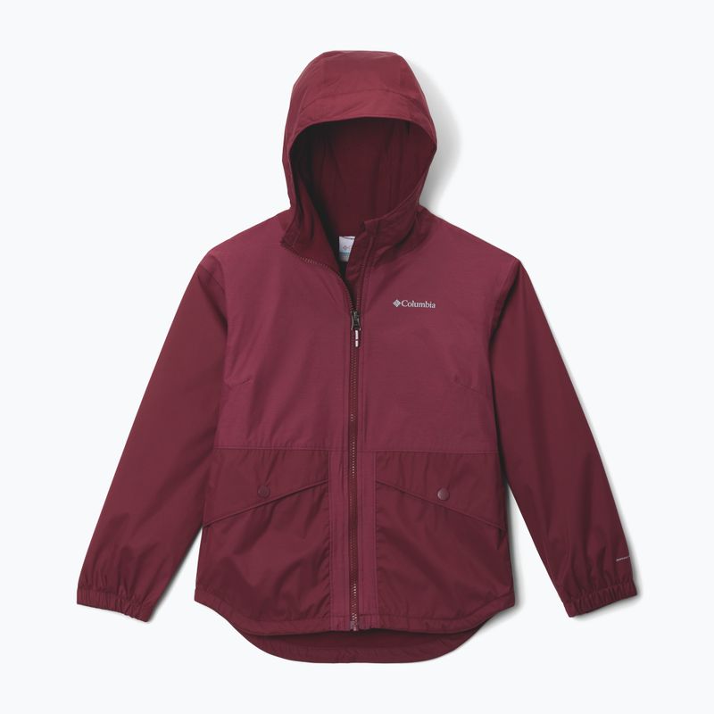 Dětská nepromokavá bunda Columbia Rainy Trails II Fleece rich wine
