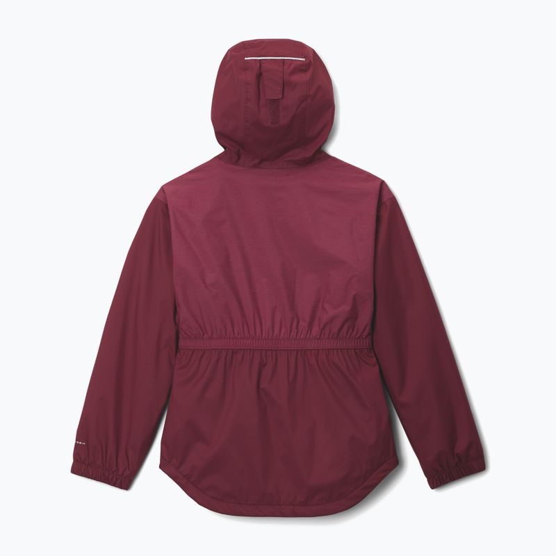 Dětská nepromokavá bunda Columbia Rainy Trails II Fleece rich wine 2