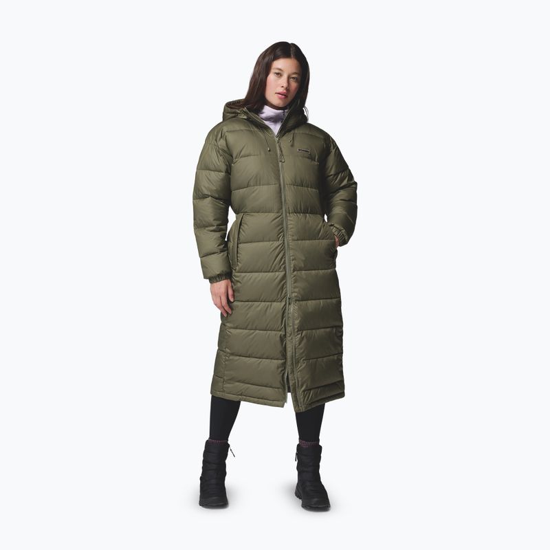 Dámský zateplený kabát Columbia Pike Lake III Long stone green 2