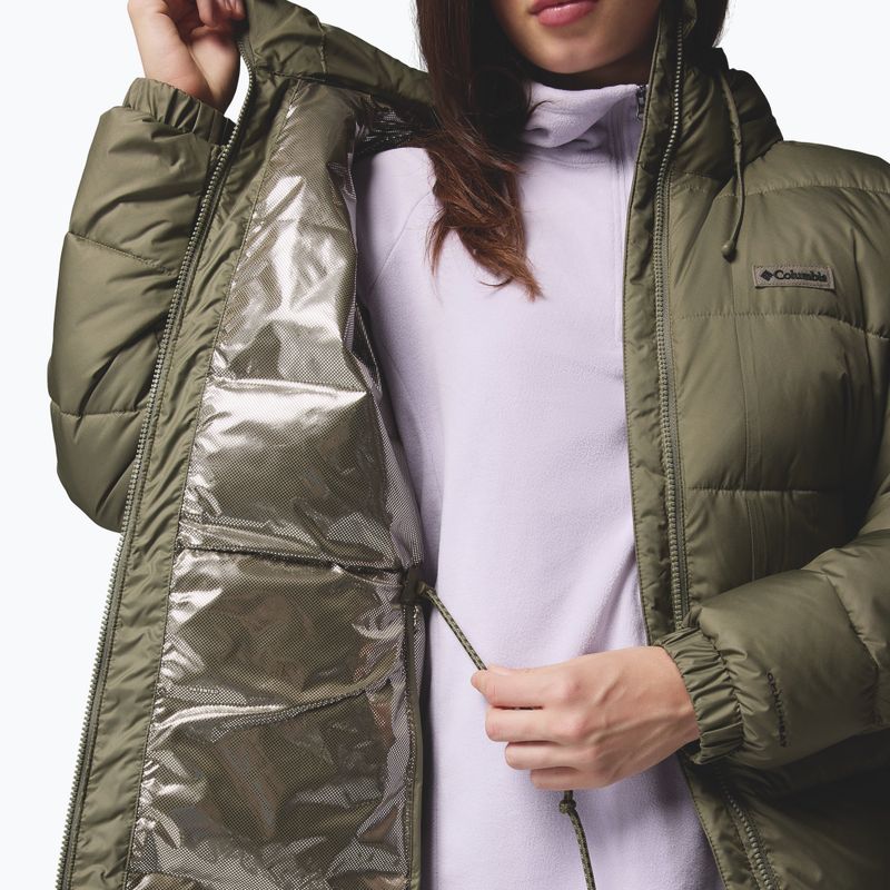 Dámský zateplený kabát Columbia Pike Lake III Long stone green 10