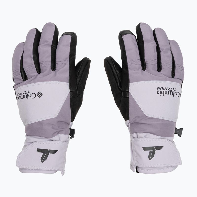 Dámské trekingové rukavice Columbia PowBound lavender pearl/shale purple/black 2