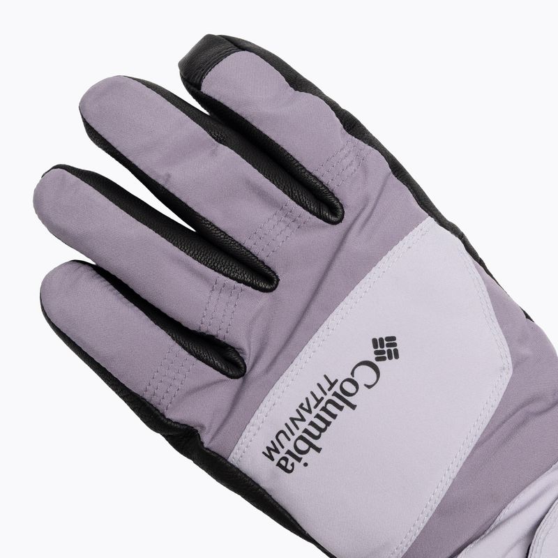 Dámské trekingové rukavice Columbia PowBound lavender pearl/shale purple/black 4