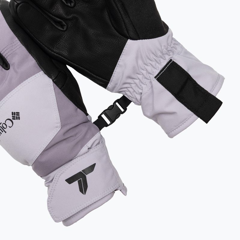 Dámské trekingové rukavice Columbia PowBound lavender pearl/shale purple/black 5