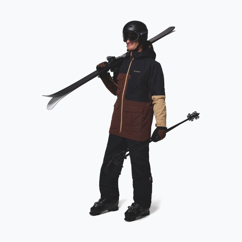 Pánská snowboardová bunda Columbia Coreshot tobacco/black/canoe 2