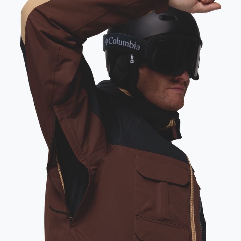 Pánská snowboardová bunda Columbia Coreshot tobacco/black/canoe 8