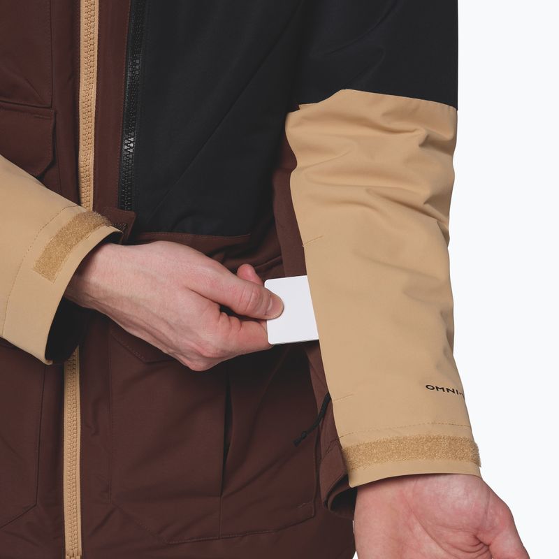 Pánská snowboardová bunda Columbia Coreshot tobacco/black/canoe 9