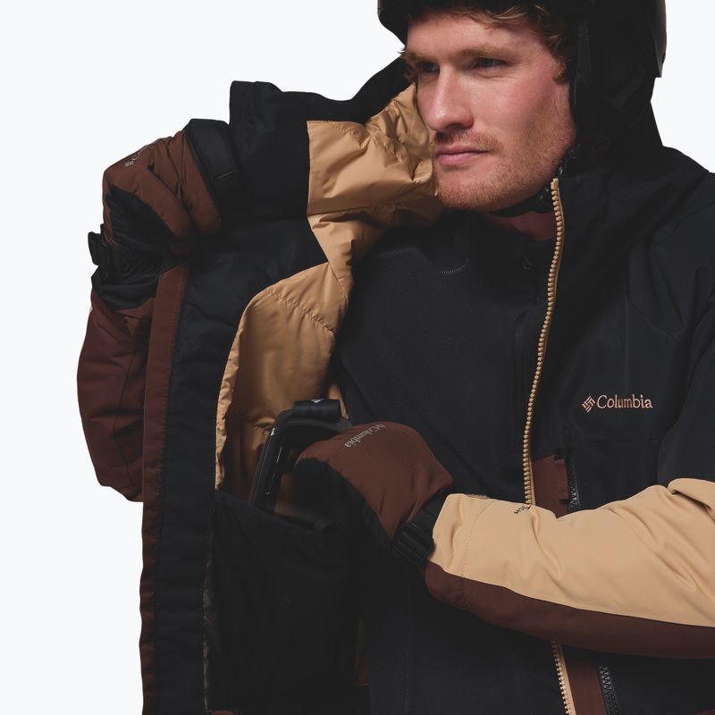 Pánská snowboardová bunda Columbia Coreshot tobacco/black/canoe 11