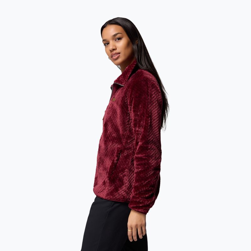 Dámská fleecová bunda Columbia Fire Side II Sherpa Full Zip rich wine 5