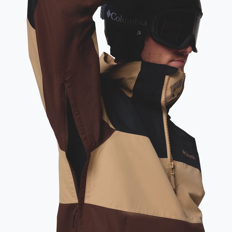 Pánská snowboardová bunda Columbia Coreshot Shell Anorak tobacco/canoe/black 8