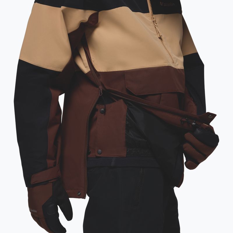 Pánská snowboardová bunda Columbia Coreshot Shell Anorak tobacco/canoe/black 12