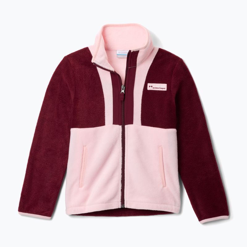 Pánská mikina Columbia Back Bowl II Full Zip rich wine/satin pink