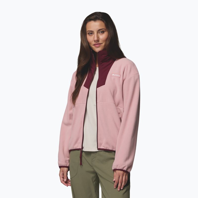 Dámská mikina Columbia Sequoia Grove Full Zip eraser pink/rich wine