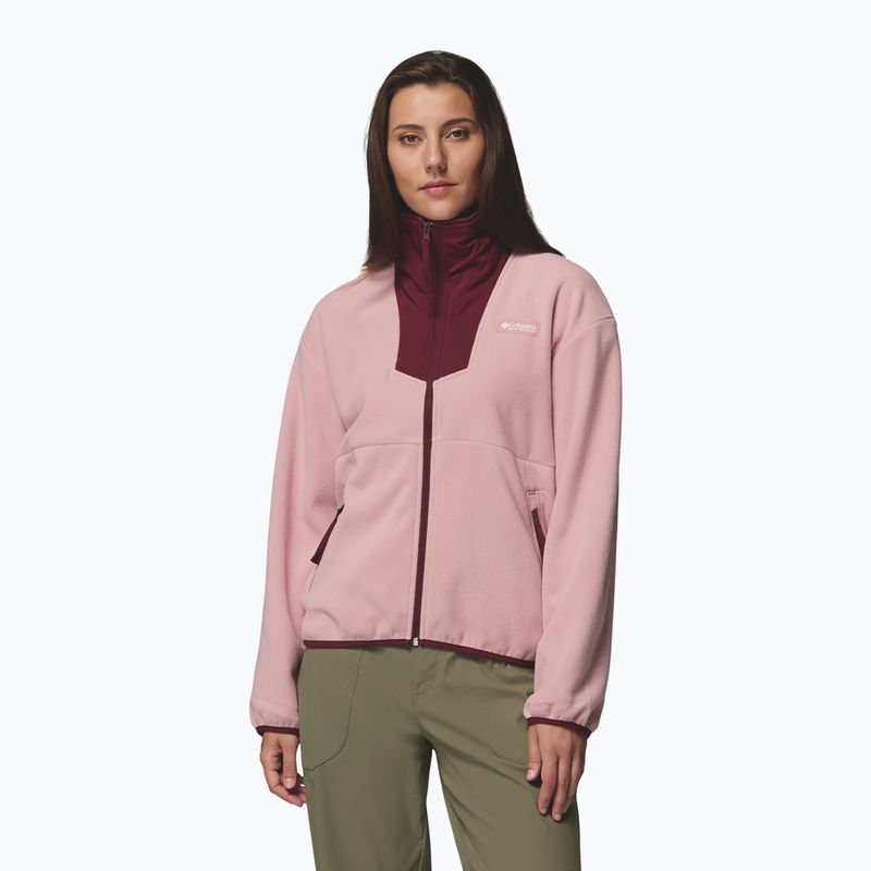 Dámská mikina Columbia Sequoia Grove Full Zip eraser pink/rich wine 4