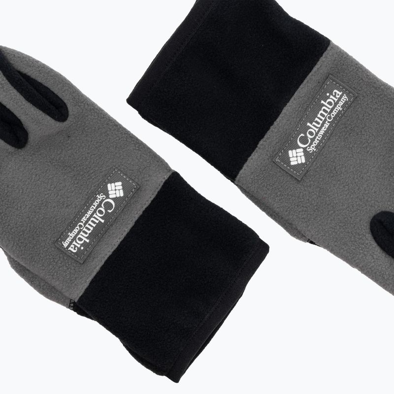 Pánské trekingové rukavice Columbia Sequoia Grove city grey/black 5