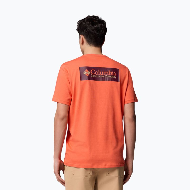 Pánské trekingové tričko Columbia North Cascades zing/csc box logo 3