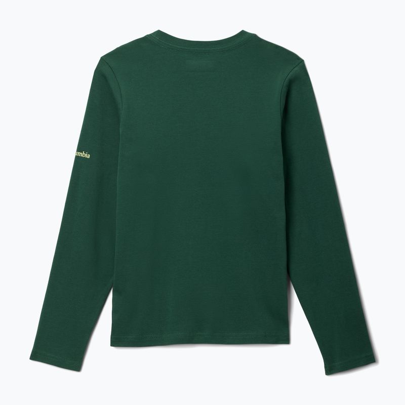 Dětské trekkingové triko Longsleeve Columbia Dobson Pass Graphic Tee Rain Forest/Hike On 2