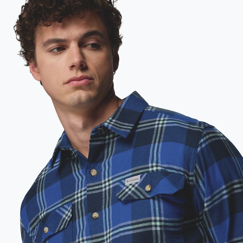Pánská košile Columbia Flare Gun Stretch Flannel mtn blue trails edge plaid 6
