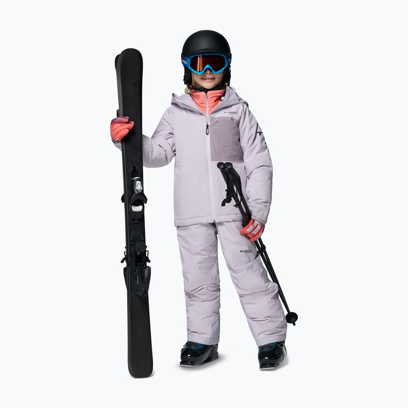 Dětské lyžařské kalhoty Columbia Holcomb Grove Bib lavender pearl 2