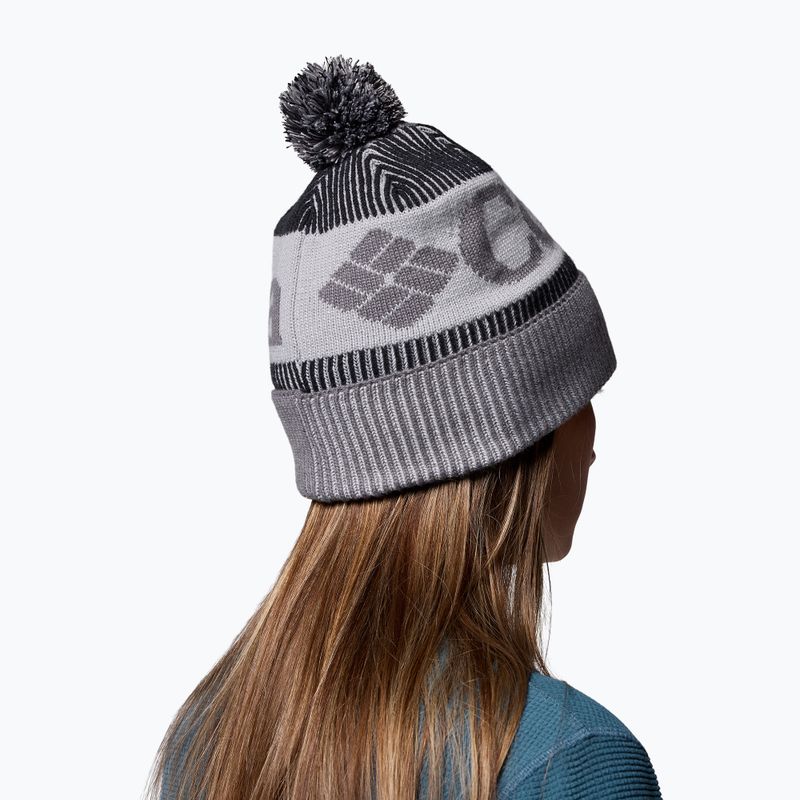 Zimní čepice Columbia Polar Powder III city grey/black/columbia grey 5