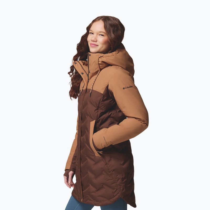Dámská péřová bunda Columbia Mountain Croo III Mid Down tobacco/camel brown 4