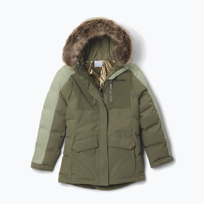 Dětská zateplená bunda Columbia Girl's Marquam Peak Fusion II stone green/safari