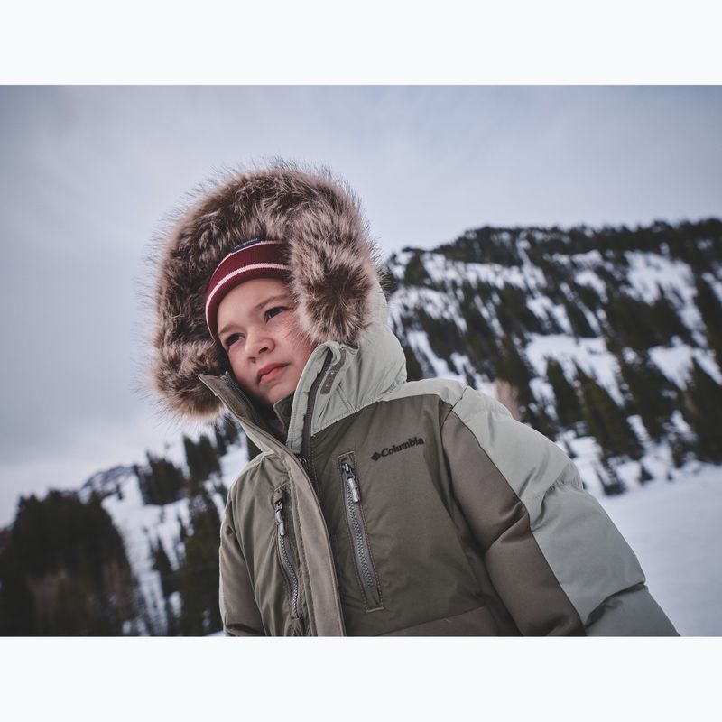 Dětská zateplená bunda Columbia Girl's Marquam Peak Fusion II stone green/safari 9