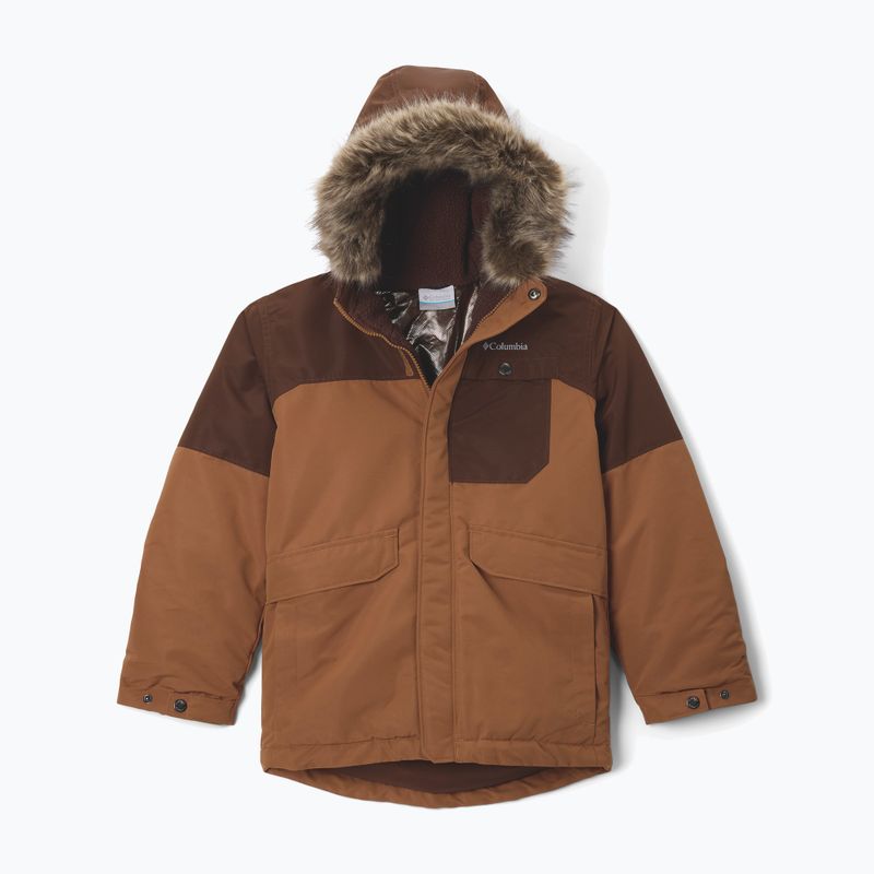 Dětská zateplená bunda Columbia Nordic Strider II camel brown/tobacco 8