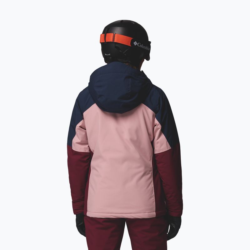Dámská lyžařská bunda Columbia Liftline eraser pink/collegiate navy/rich wine 3