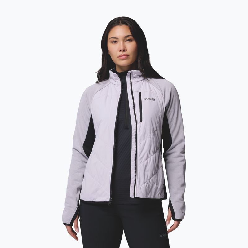 Dámská hybridní bunda Columbia Arctic Crest Hybrid Full Zip lavender pearl/black 5
