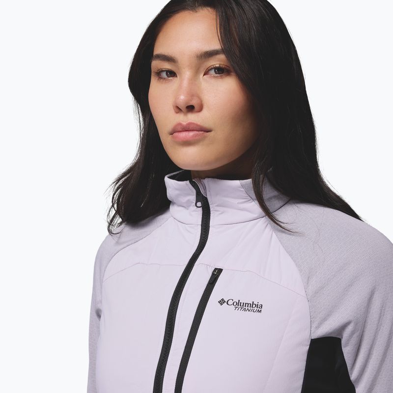 Dámská hybridní bunda Columbia Arctic Crest Hybrid Full Zip lavender pearl/black 7