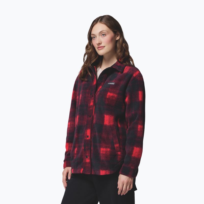 Dámská košile Columbia Benton Springs mountain red omblur tonal 5