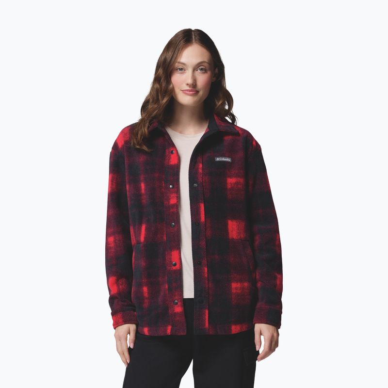 Dámská košile Columbia Benton Springs mountain red omblur tonal 6