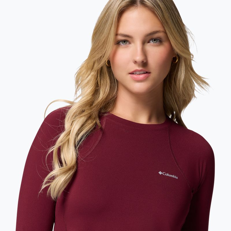 Dámská termoakční mikina Columbia Midweight Stretch rich wine 5