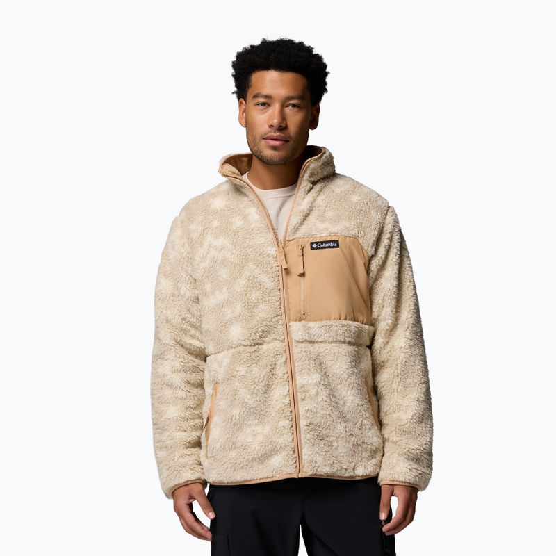 Pánská fleecová mikina Columbia Winter Pass Reversible canoe/dark stone/peaked tonal