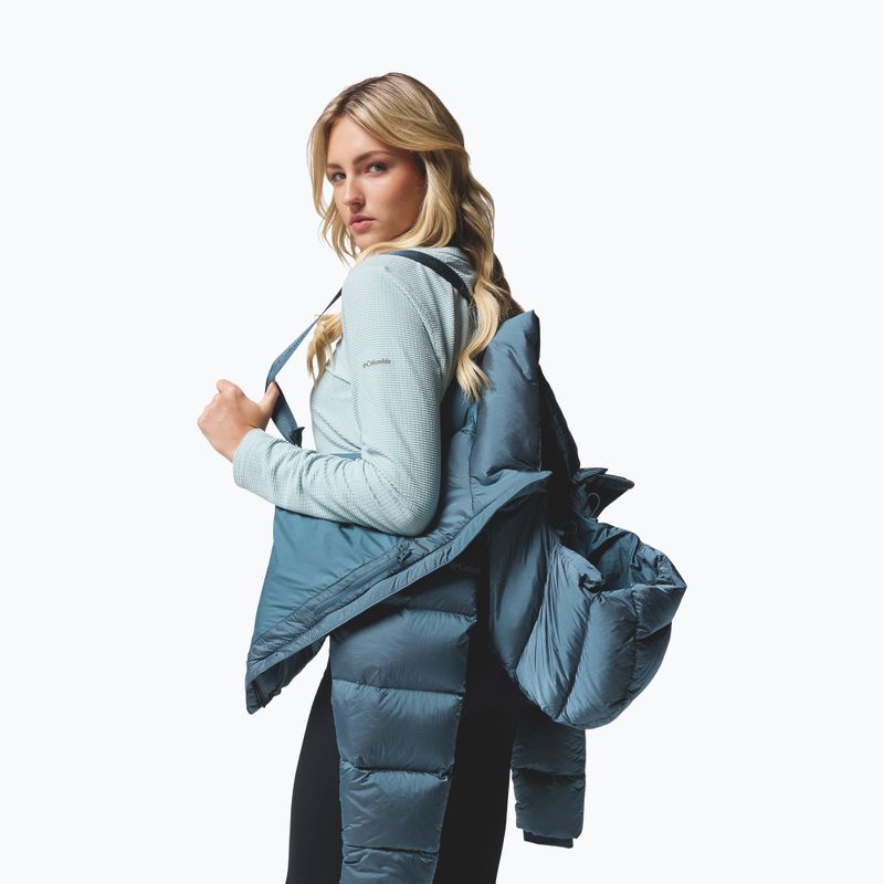 Dámská péřová bunda Columbia Amaze Puff Hooded everblue high shine 11