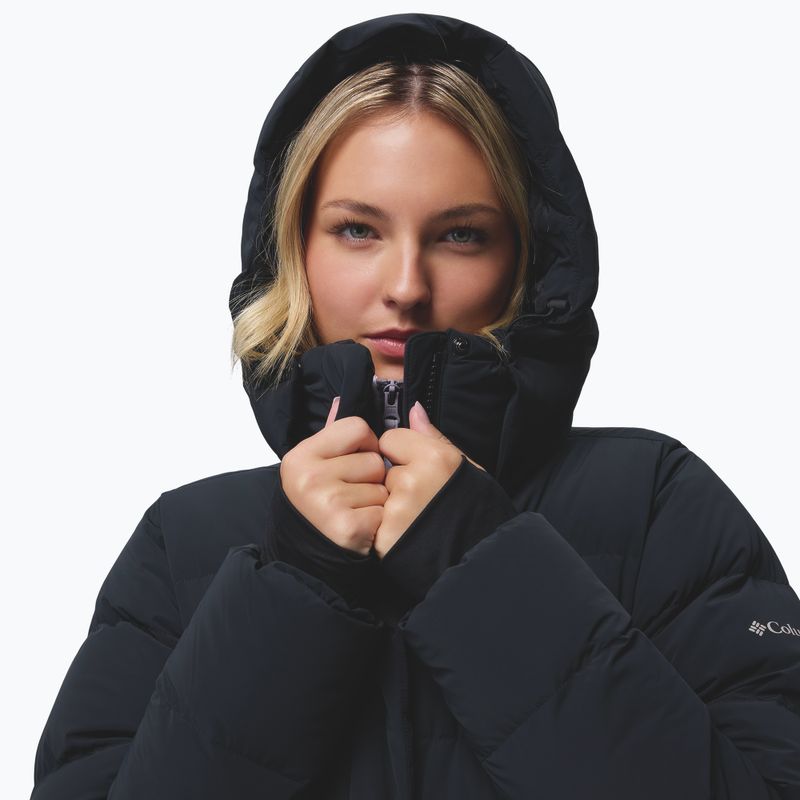 Dámský péřový kabát Columbia Amaze Puff Long Hooded black 10