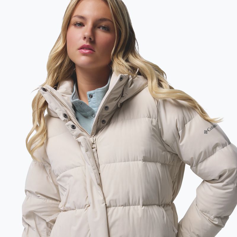 Dámský péřový kabát Columbia Amaze Puff Long Hooded dark stone 9