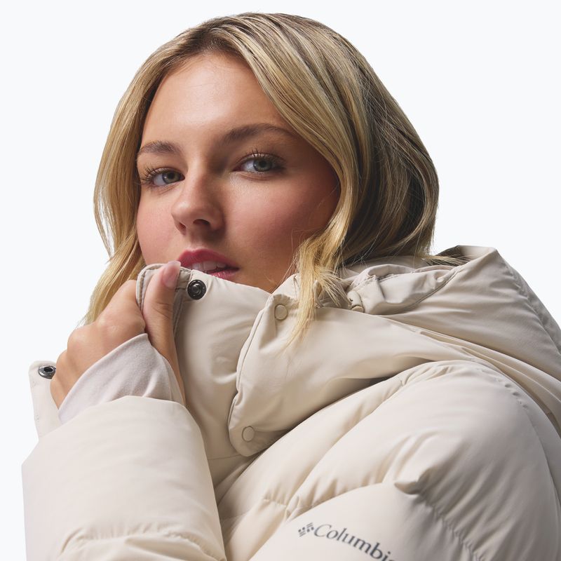 Dámský péřový kabát Columbia Amaze Puff Long Hooded dark stone 12