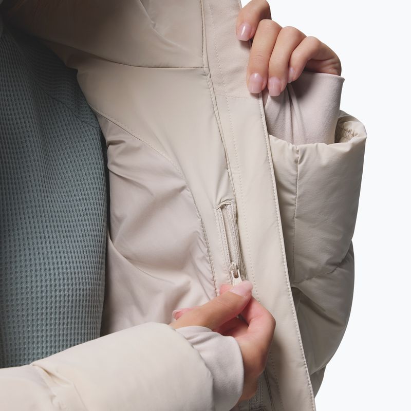 Dámský péřový kabát Columbia Amaze Puff Long Hooded dark stone 16