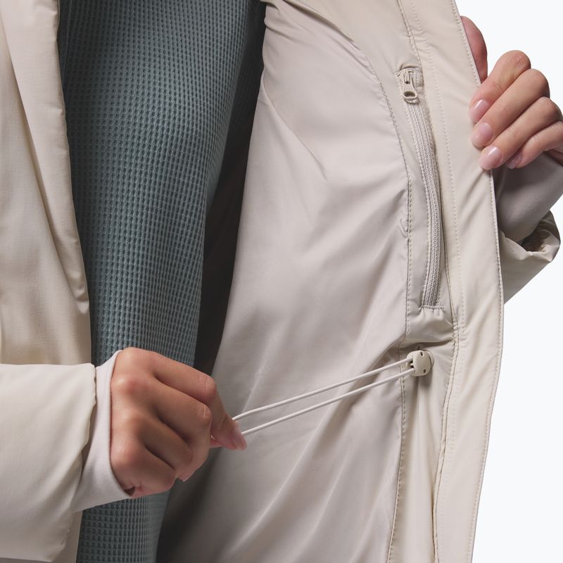 Dámský péřový kabát Columbia Amaze Puff Long Hooded dark stone 17