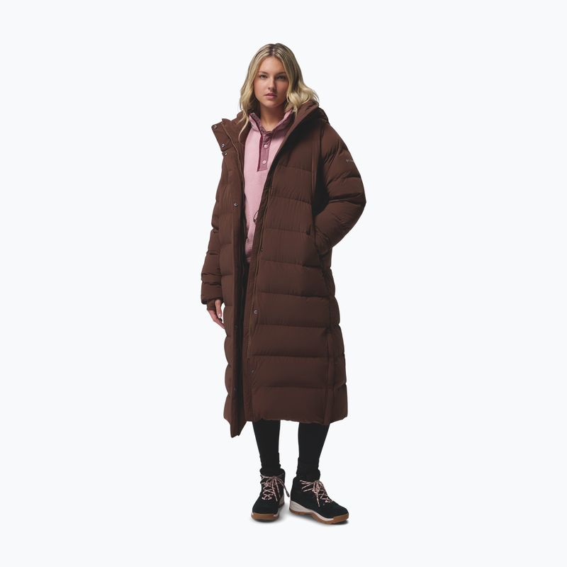 Dámský péřový kabát Columbia Amaze Puff Long Hooded tobacco 2