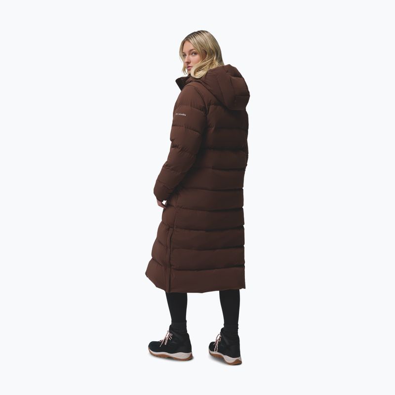 Dámský péřový kabát Columbia Amaze Puff Long Hooded tobacco 3