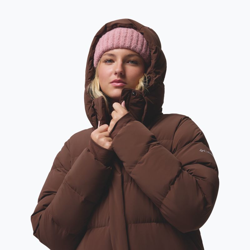 Dámský péřový kabát Columbia Amaze Puff Long Hooded tobacco 8